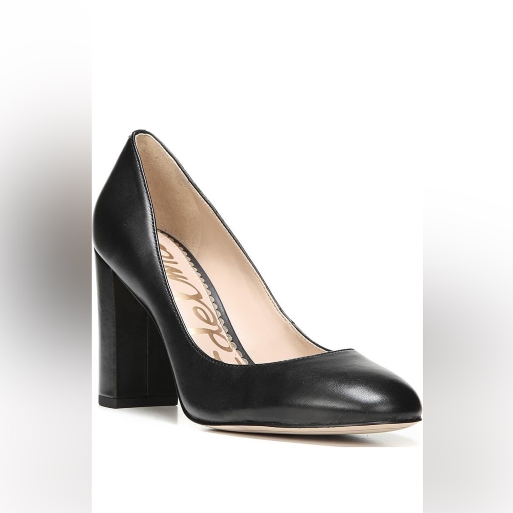 Sam Edelman Stillson Pumps Black Leather 7 1/2 excellent condition
